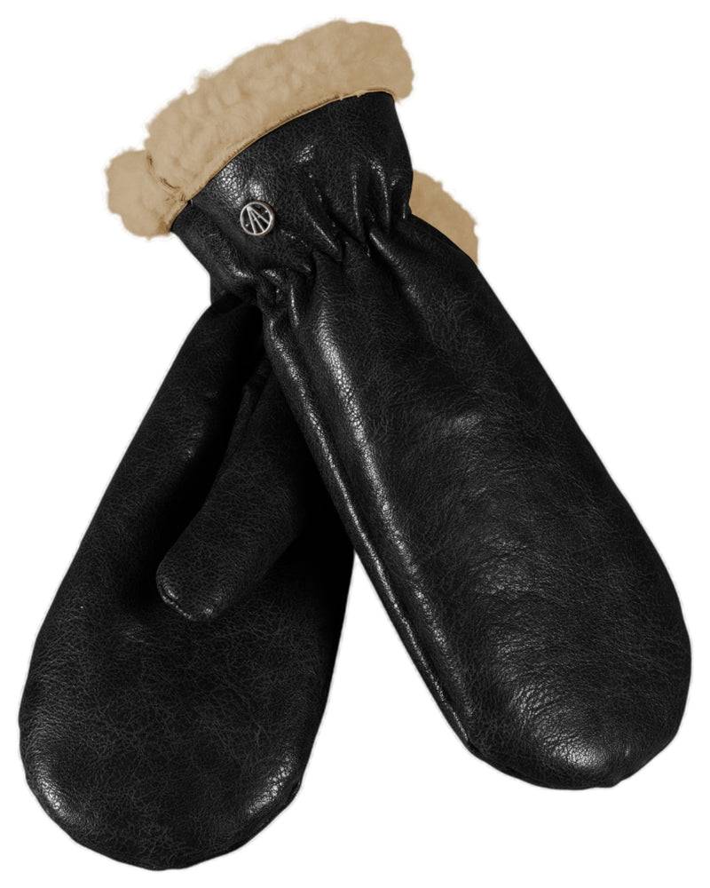 Loevenich Kunstleder Handschuhe - Schwarz Neueste Mode