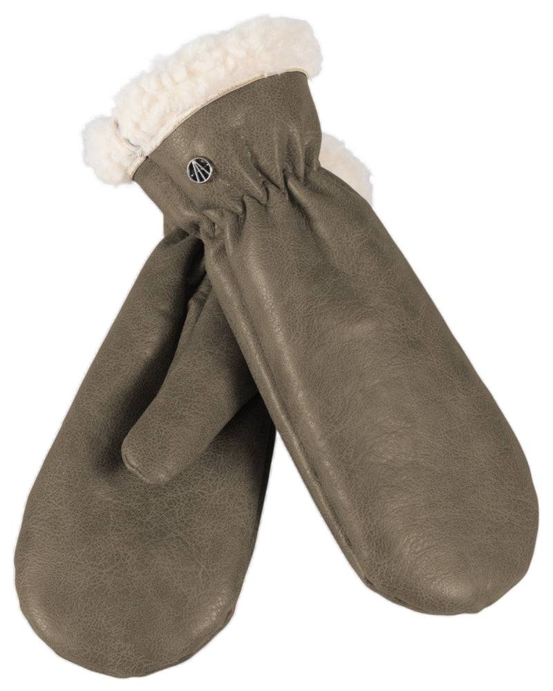 Loevenich Kunstleder Handschuhe - Oliv Online Outlet