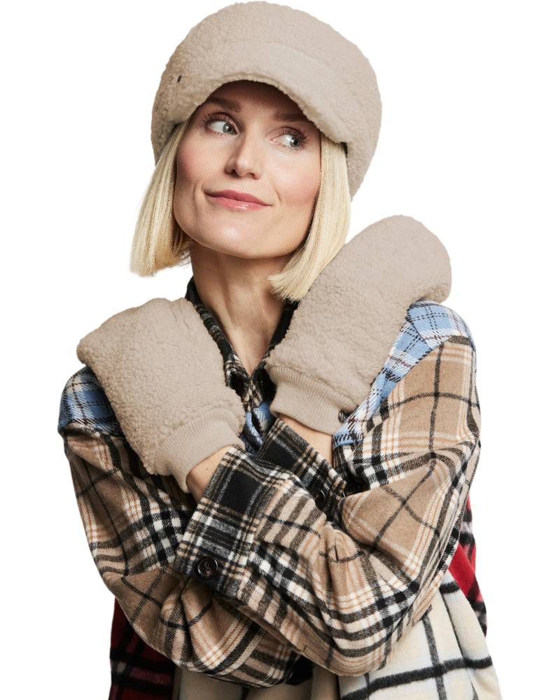 Loevenich Teddy Fäustlinge - Beige Saisonale Angebote