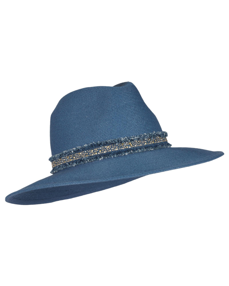 Loevenich großer Fedora mit Glitzersteinchen-Indigo Angebote
