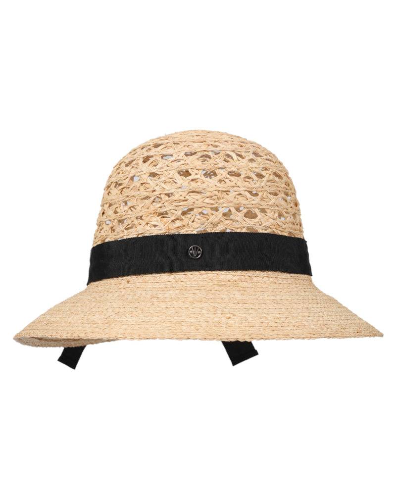 Loevenich Loevenich Medium Raffia-Glocke mit schwarzem Ripsband im Angebot