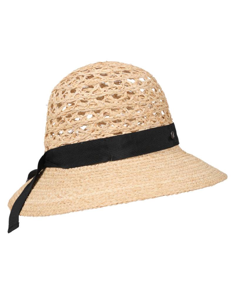 Loevenich Loevenich Medium Raffia-Glocke mit schwarzem Ripsband im Angebot