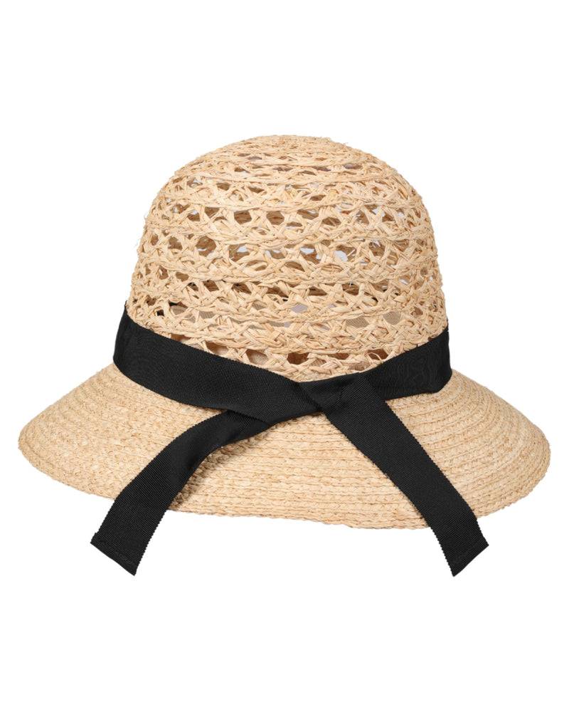 Loevenich Loevenich Medium Raffia-Glocke mit schwarzem Ripsband im Angebot