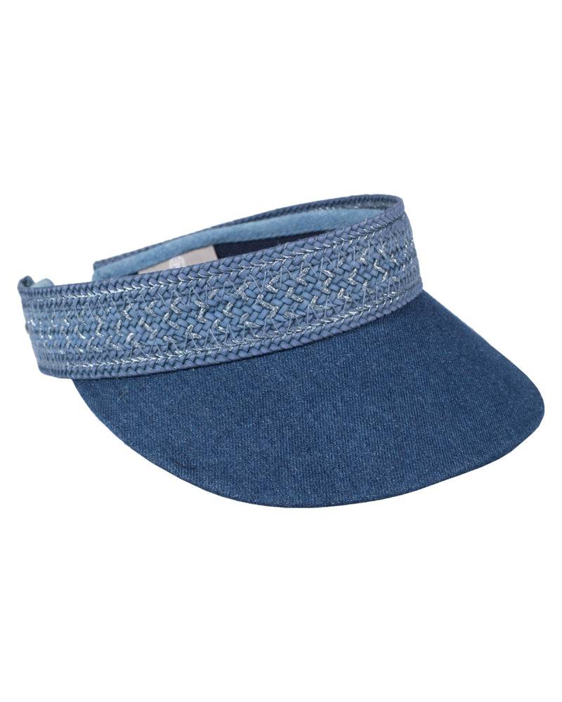 Loevenich Visor mit Flechtband-Multi Denim Fabrikverkauf