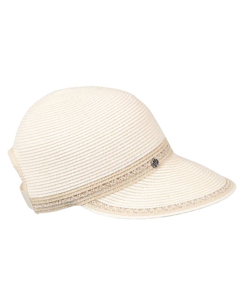Loevenich Baseball Cap aus softer melange Papierborte-Creme-Natur Kostenloser Versand