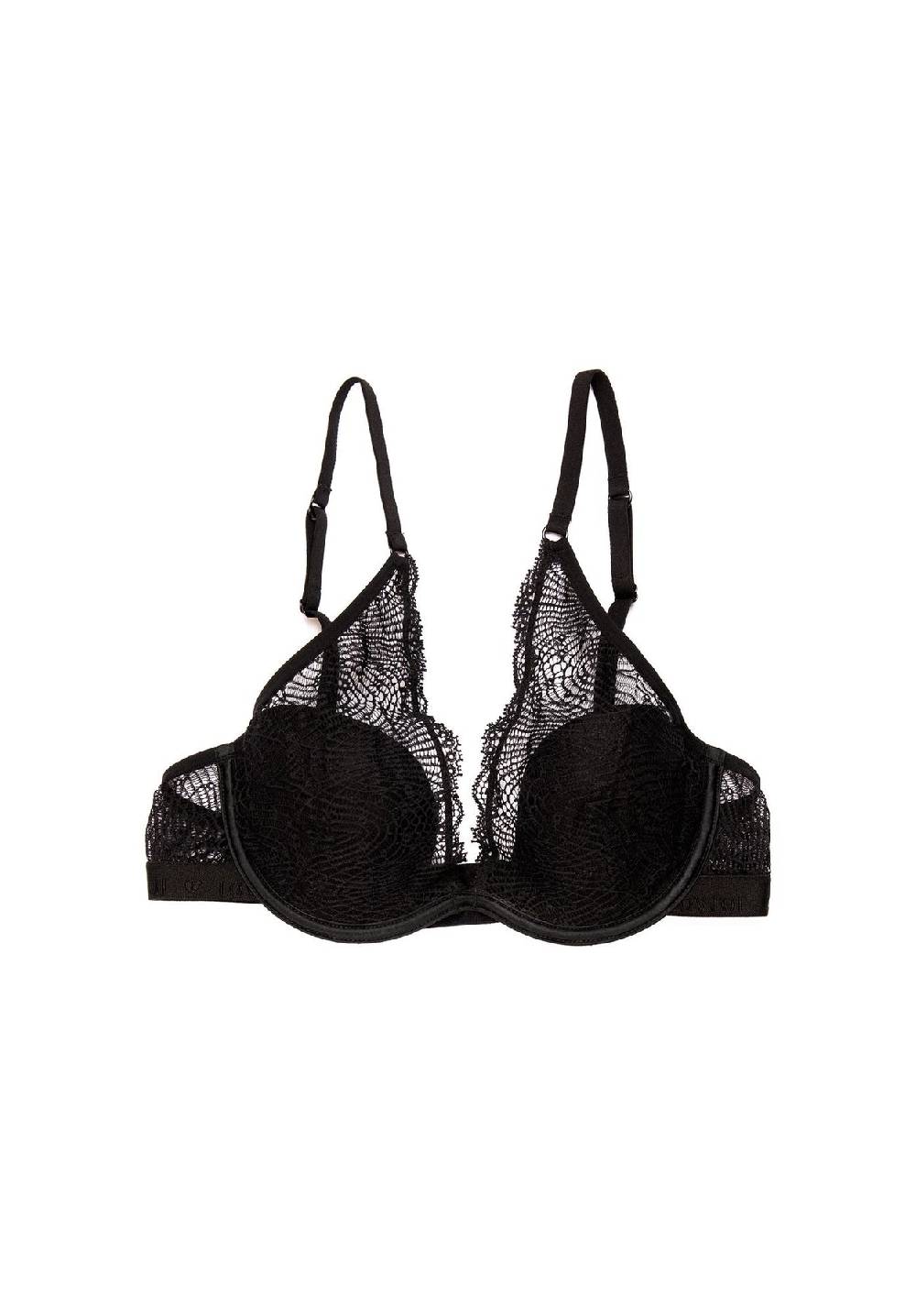 Lovjoi BH SILVER LACE WINE Black Preisnachlass