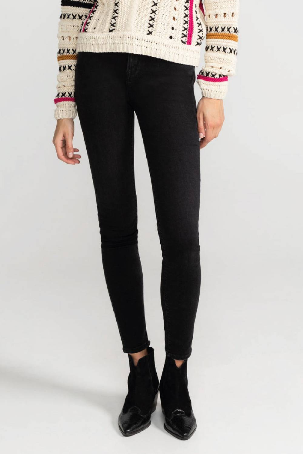 Lovjoi Skinny Jeans LEPIOTA Used Black Osterangebot