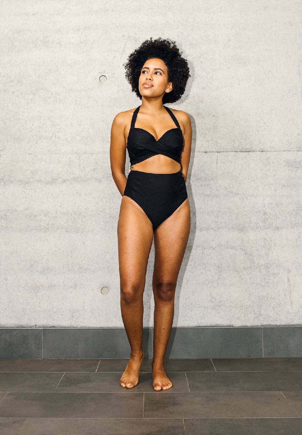 Lovjoi Bikini Slip High Waist KALMIA Biobased Structure Heißer Verkauf