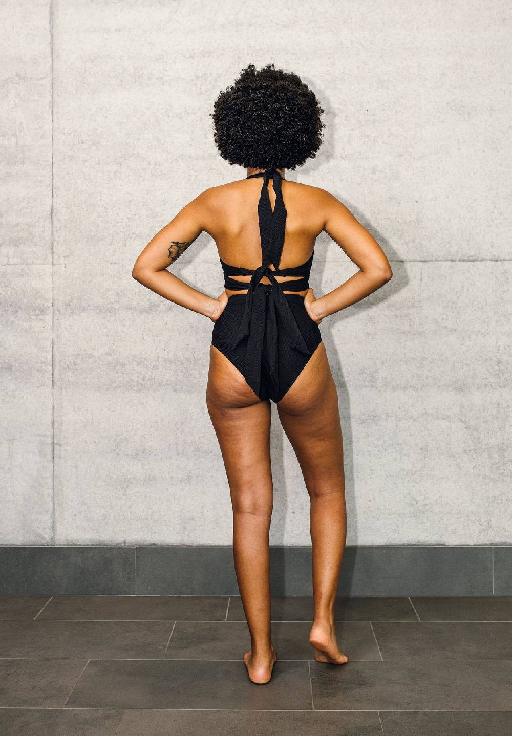 Lovjoi Bikini Slip High Waist KALMIA Biobased Structure Heißer Verkauf