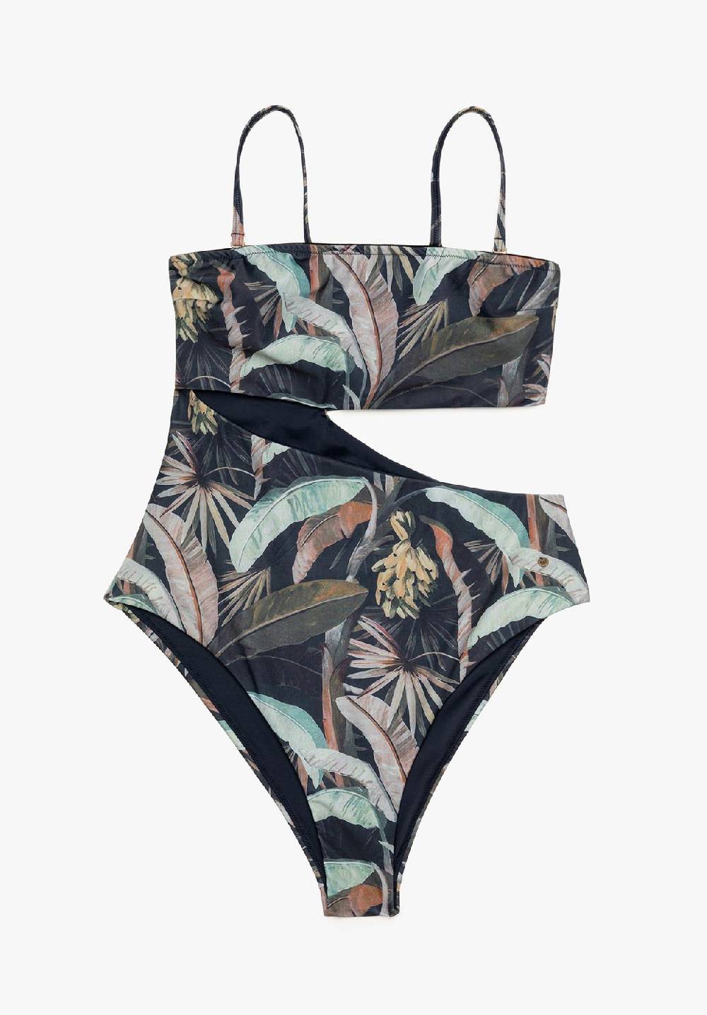 Lovjoi Badeanzug Asymmetrical HIBISCO Recycled Print Blitzangebot
