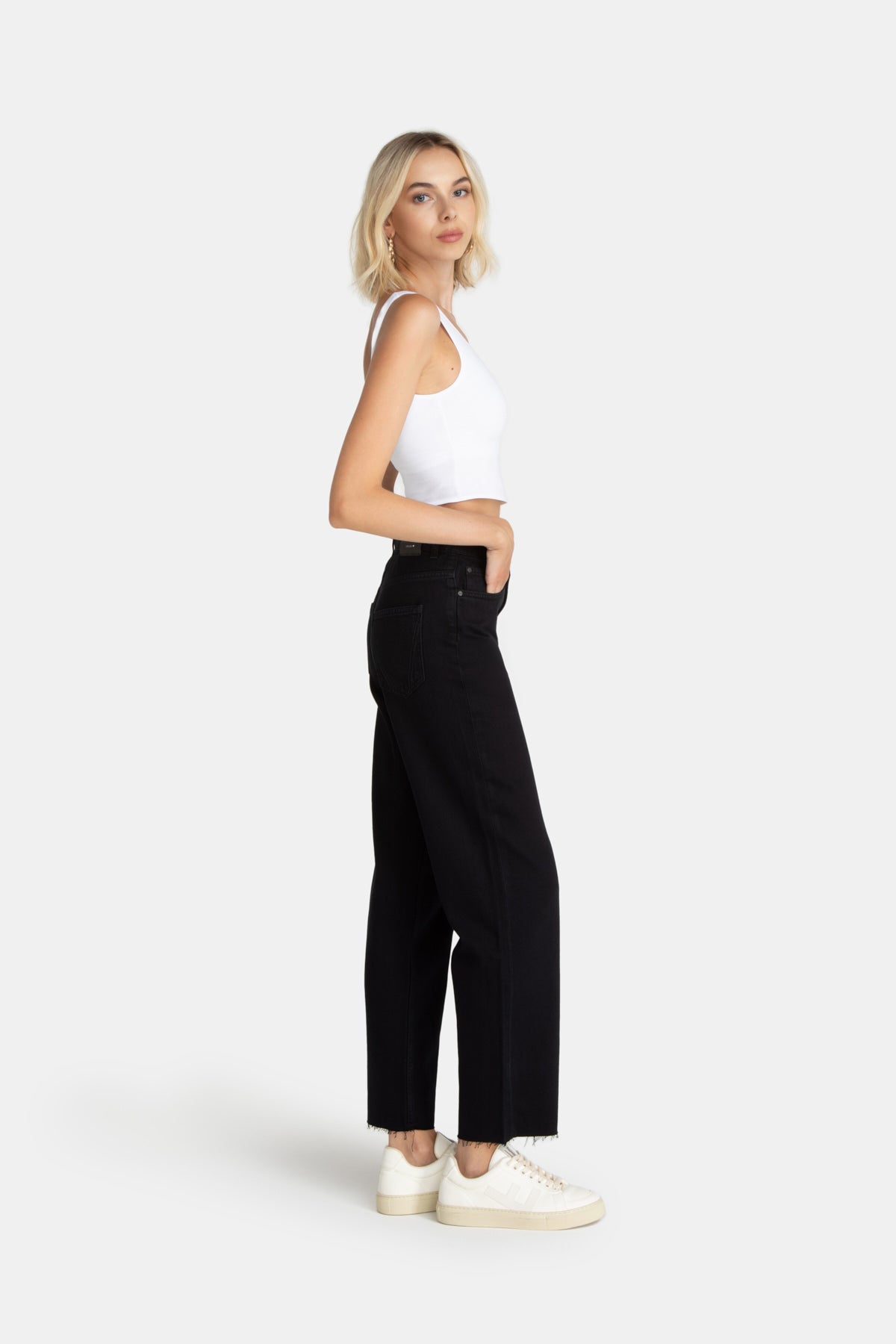 Lovjoi Straight Jeans MEDLAR Black Overdyed Exklusive Angebote