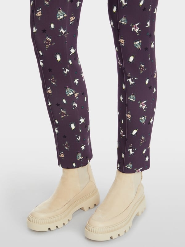 Marc Cain Hose mit Pinguin-Print - Modell SYDNEY Super Rabatt