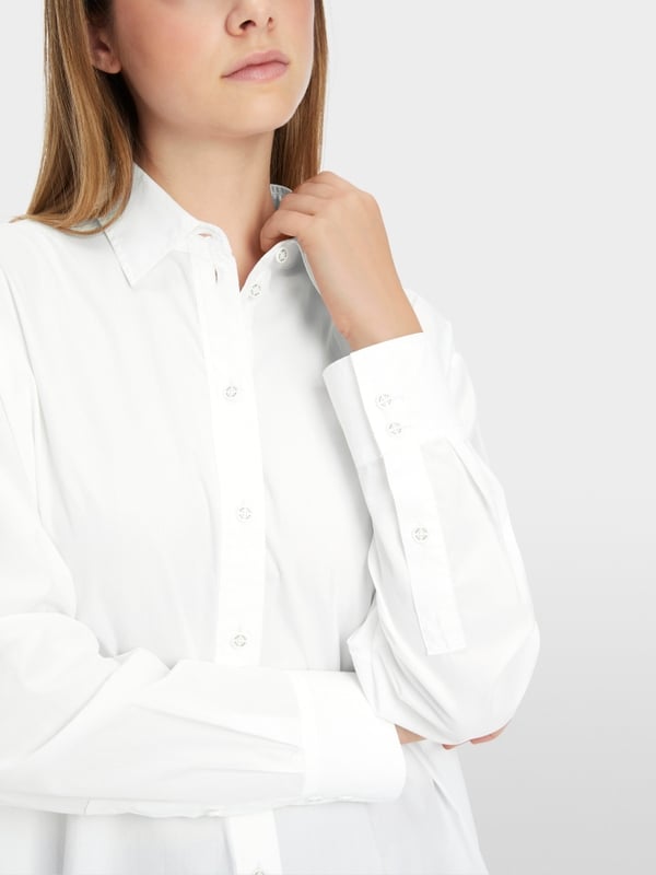 Marc Cain Bedruckte Hemdbluse "Rethink Together" Fabrikladen