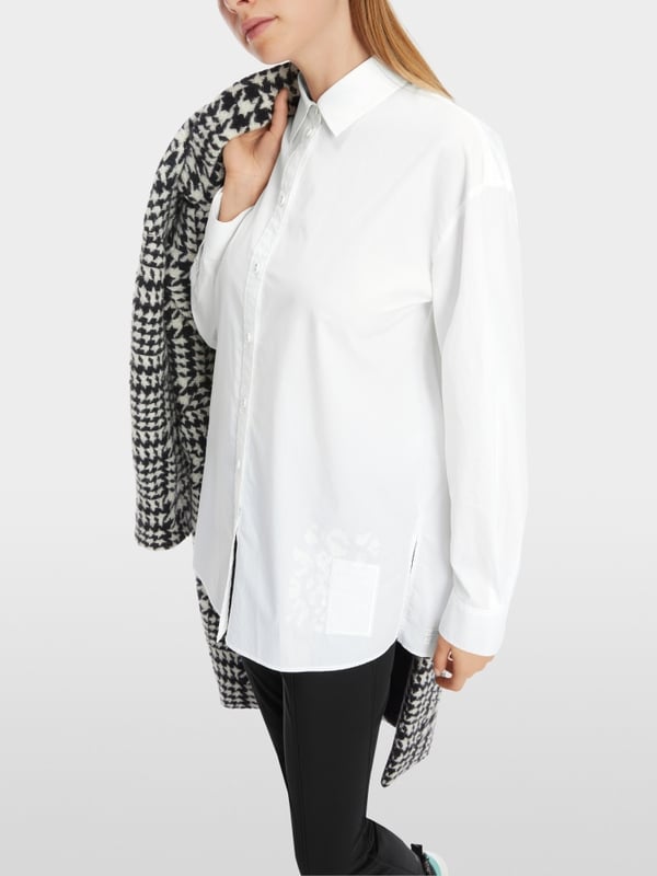 Marc Cain Bedruckte Hemdbluse "Rethink Together" Fabrikladen