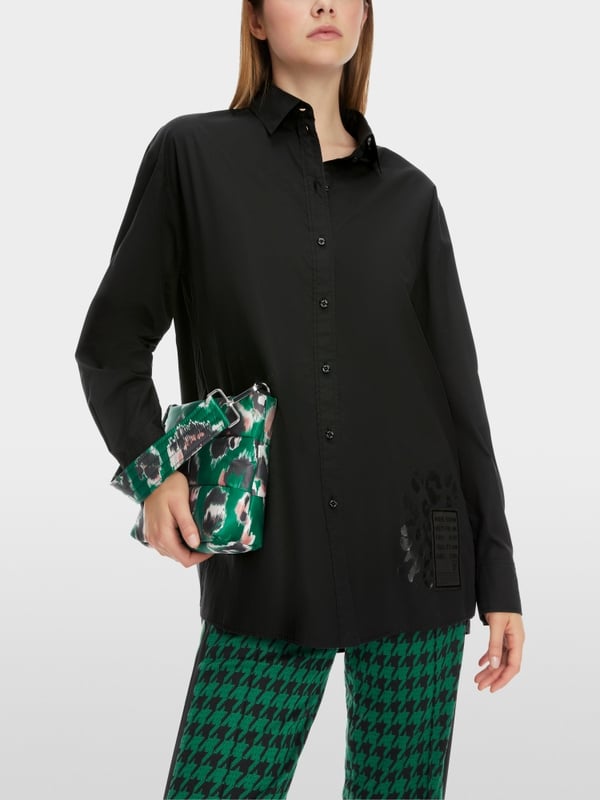 Marc Cain Bedruckte Hemdbluse "Rethink Together" Rabatte dieses Monats