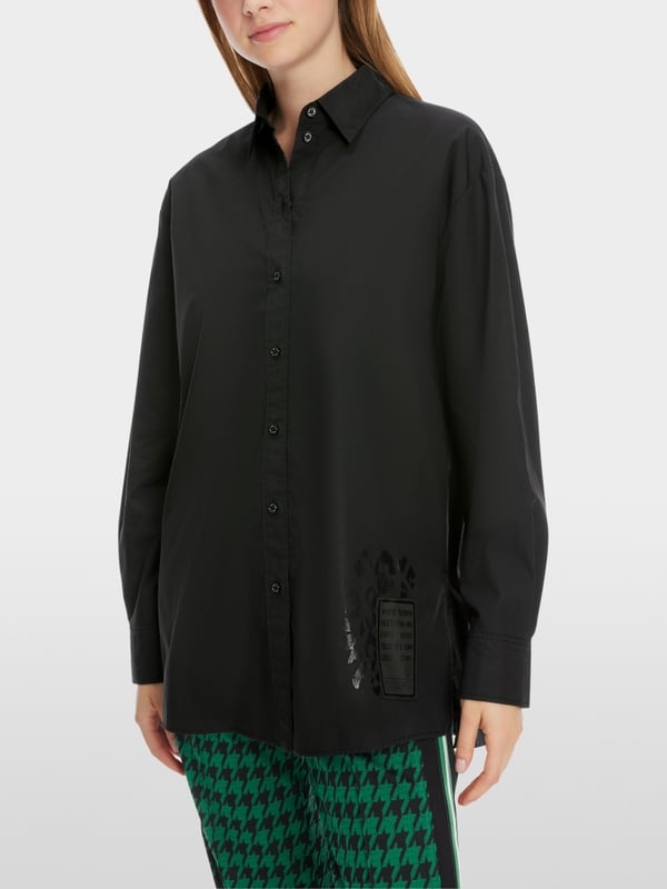 Marc Cain Bedruckte Hemdbluse "Rethink Together" Rabatte dieses Monats