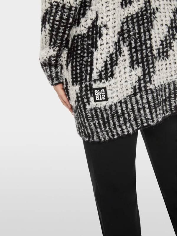 Marc Cain Chickcheck-Cardigan Knitted in Germany Hotsell