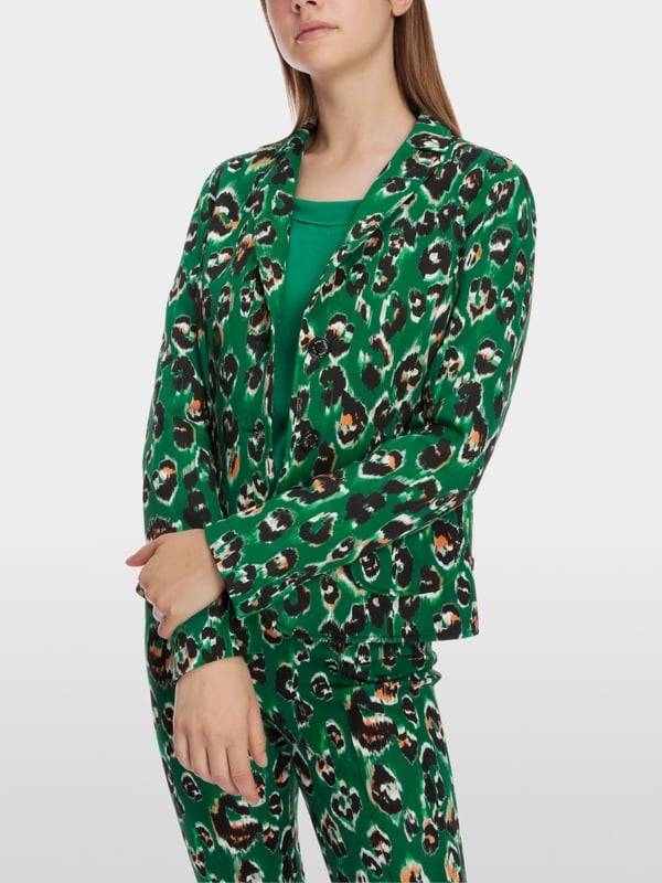 Marc Cain Blazer im Greo-Print auf Scuba-Jersey Meist gekauft