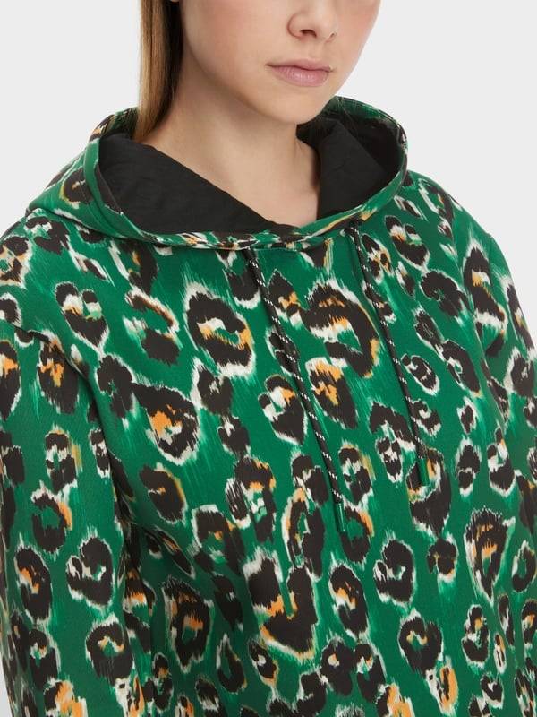 Marc Cain Sweater im Greo-Print auf Scuba-Jersey Fabrik Onlineshop