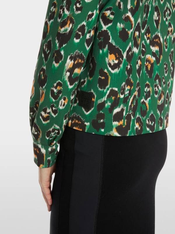 Marc Cain Sweater im Greo-Print auf Scuba-Jersey Fabrik Onlineshop