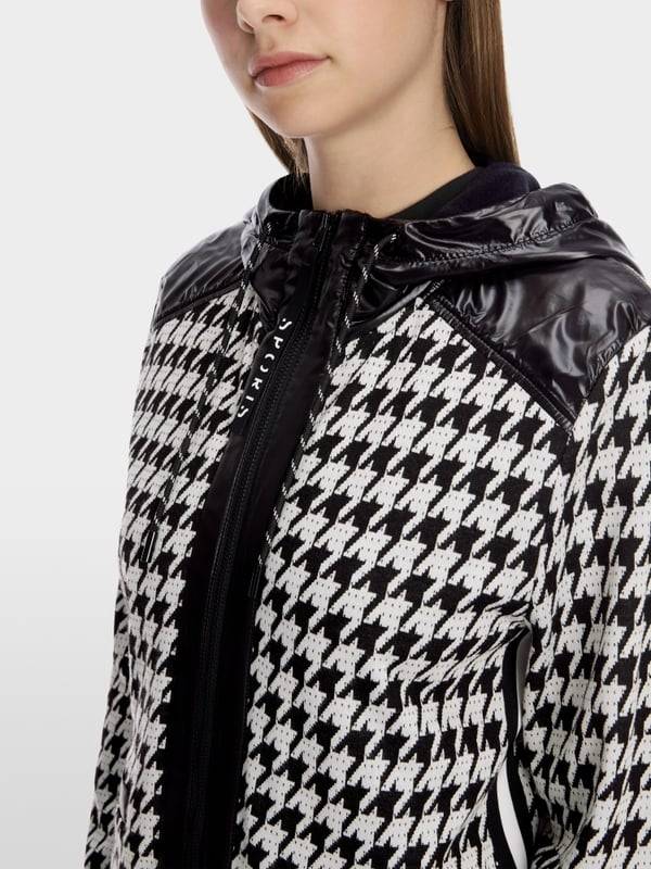 Marc Cain Chickcheck-Jacke mit Kapuze Valentinstagsangebot