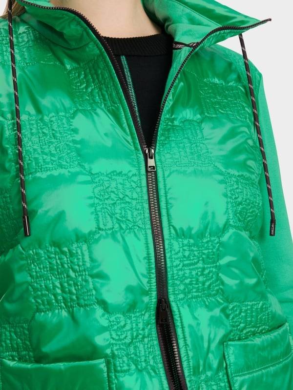 Marc Cain Wattierte Jacke mit gestepptem Oberstoff Lagerräumung