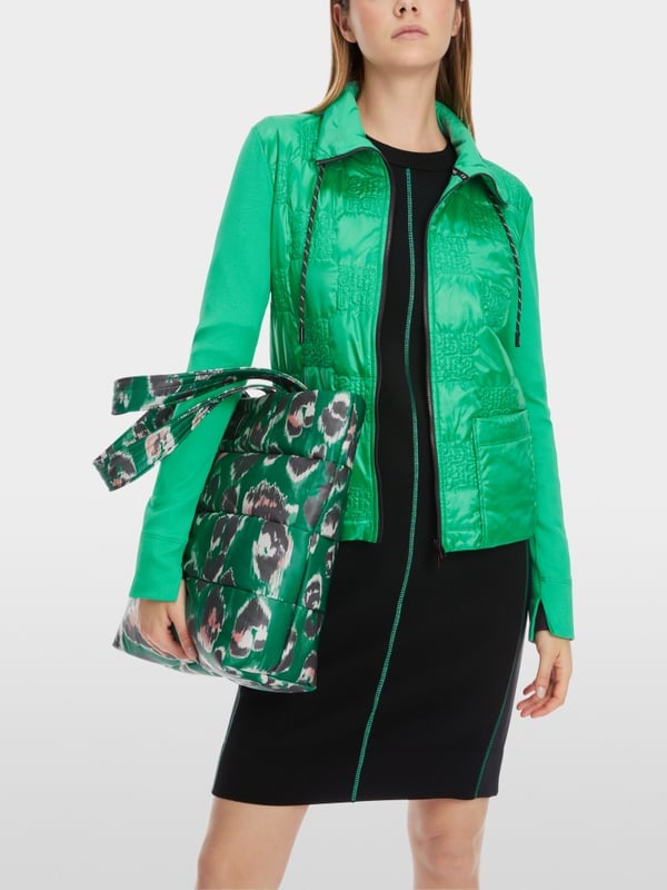 Marc Cain Wattierte Jacke mit gestepptem Oberstoff Lagerräumung