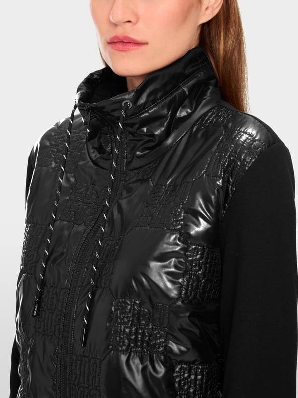 Marc Cain Wattierte Jacke mit gestepptem Oberstoff Heißer Verkauf