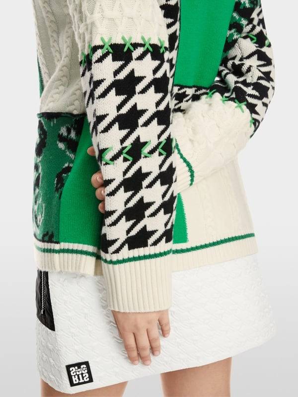 Marc Cain Muster-Mix-Cardigan aus Wolle Blitzangebot