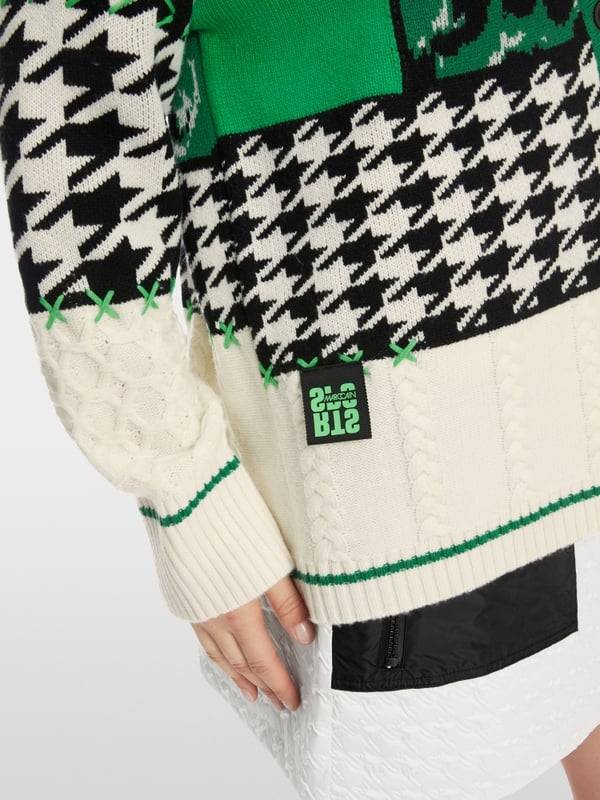 Marc Cain Muster-Mix-Cardigan aus Wolle Blitzangebot