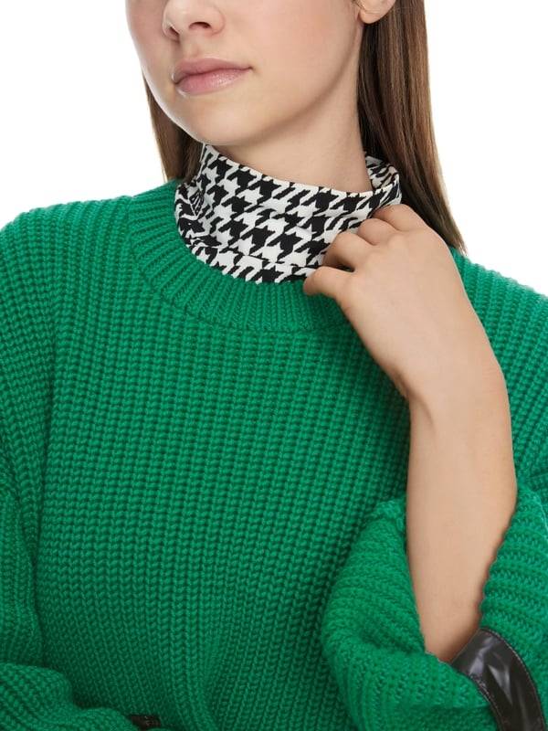Marc Cain Shiny Patches Sweater Knitted in Germany Saisonale Angebote