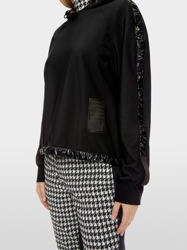 Marc Cain Kapuzen-Sweatshirt mit Vario-Ärmeln Letzte 3 Tage