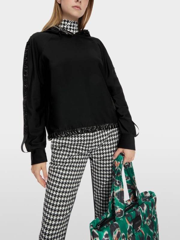 Marc Cain Kapuzen-Sweatshirt mit Vario-Ärmeln Letzte 3 Tage