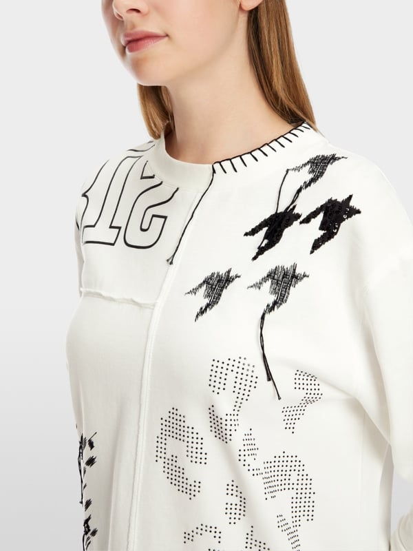 Marc Cain Sweatshirt im Muster-Mix JETZT KAUFEN