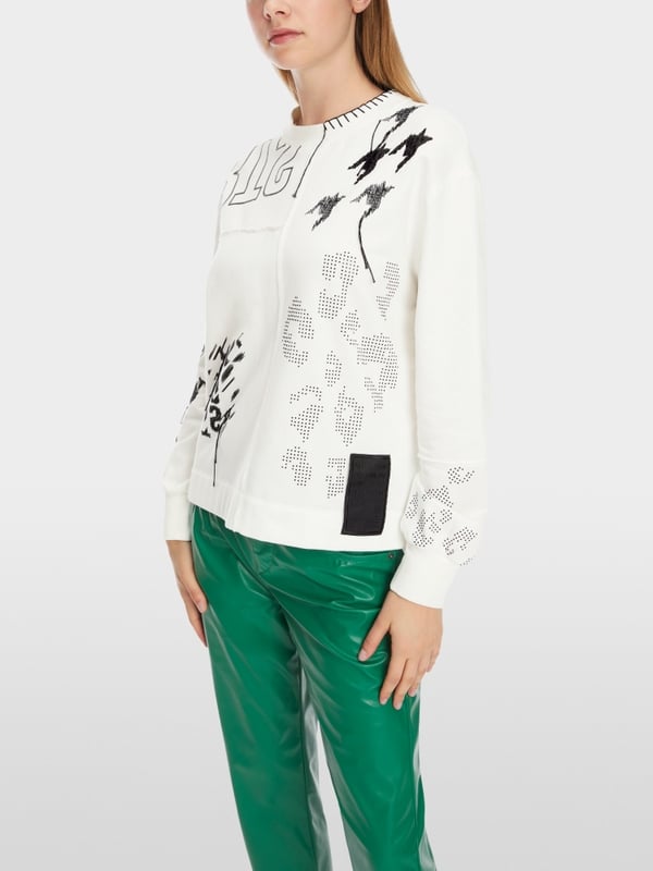 Marc Cain Sweatshirt im Muster-Mix JETZT KAUFEN