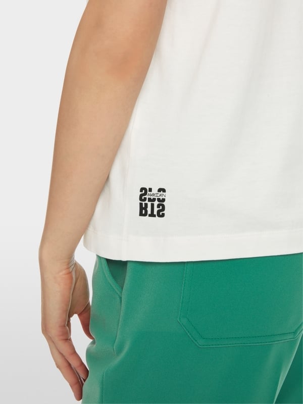 Marc Cain T-Shirt mit platziertem Chickcheck Neueste Stile