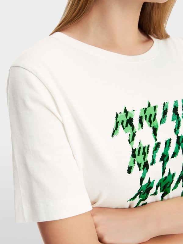 Marc Cain T-Shirt mit platziertem Chickcheck Neueste Stile