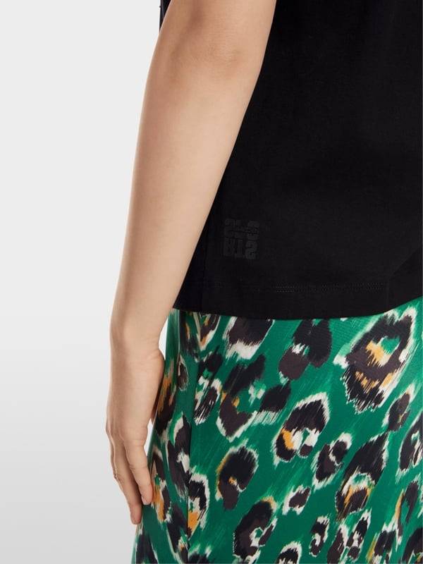 Marc Cain T-Shirt mit platziertem Chickcheck Letzte 2 Tage