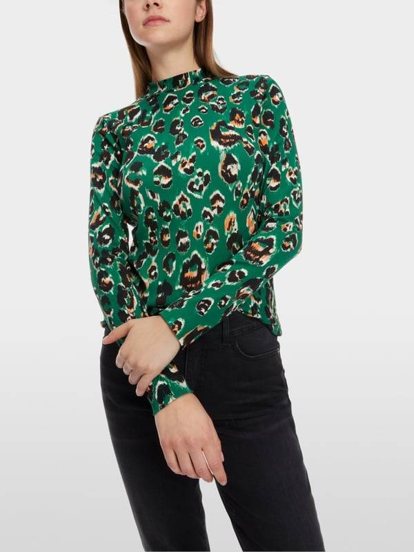 Marc Cain T-Shirt im Greo-Dessin Bis zu 50% Rabatt