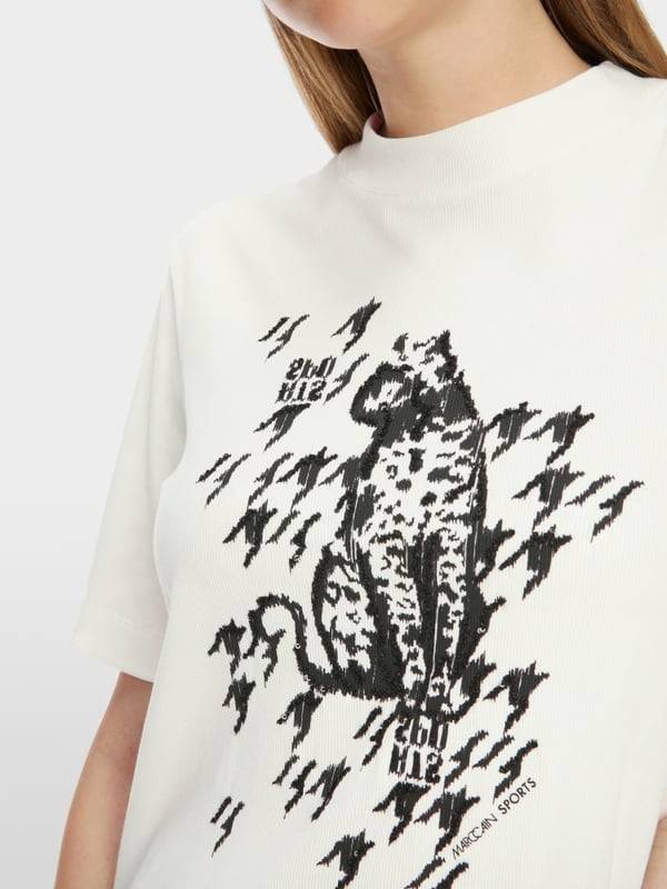 Marc Cain T-Shirt mit Leo-Print Bis zu 60% Rabatt
