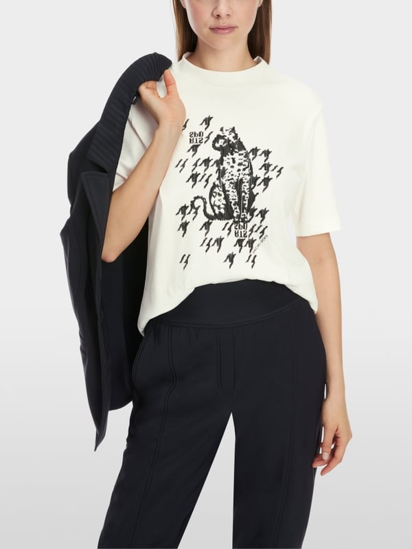 Marc Cain T-Shirt mit Leo-Print Bis zu 60% Rabatt