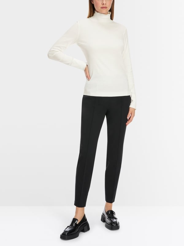 Marc Cain T-Shirt mit offenkantigem Mock-Neck Bis zu 65% Rabatt