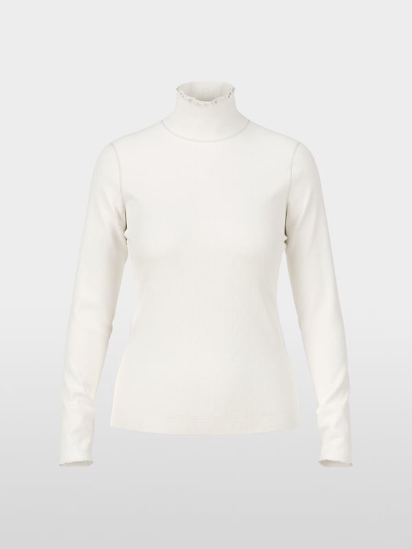 Marc Cain T-Shirt mit offenkantigem Mock-Neck Bis zu 65% Rabatt