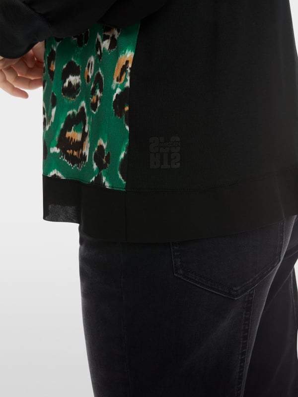 Marc Cain Bluse mit Greo-Print 50% Rabatt mit kostenlosem Versand