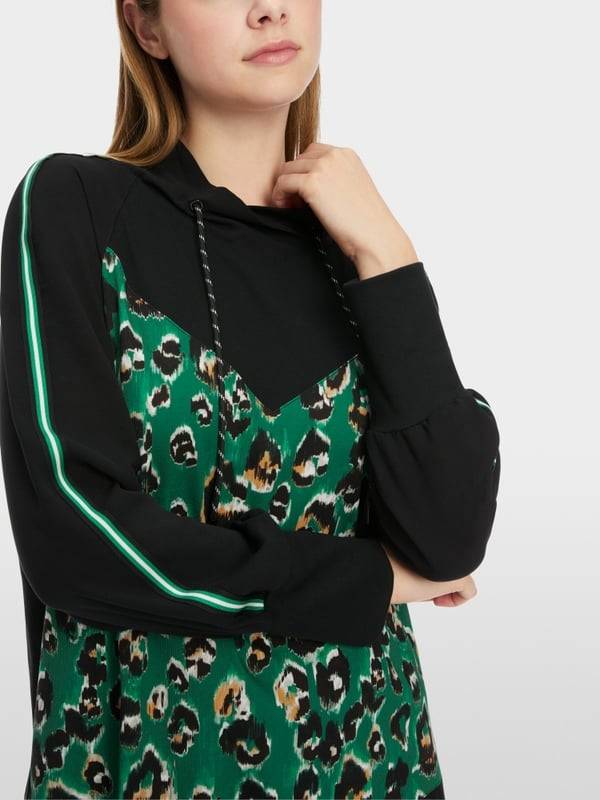 Marc Cain Bluse mit Greo-Print 50% Rabatt mit kostenlosem Versand