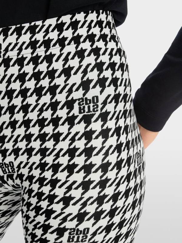 Marc Cain Chickcheck-Leggings aus Techno-Stretch Fabrikladen