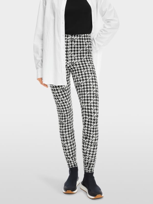 Marc Cain Chickcheck-Leggings aus Techno-Stretch Fabrikladen