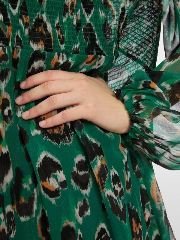 Marc Cain Gesmoktes Greo-Print-Kleid 2025