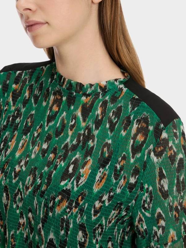 Marc Cain Gesmoktes Greo-Print-Kleid 2025
