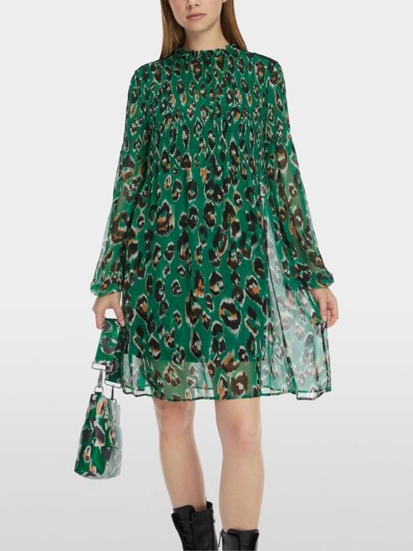 Marc Cain Gesmoktes Greo-Print-Kleid 2025